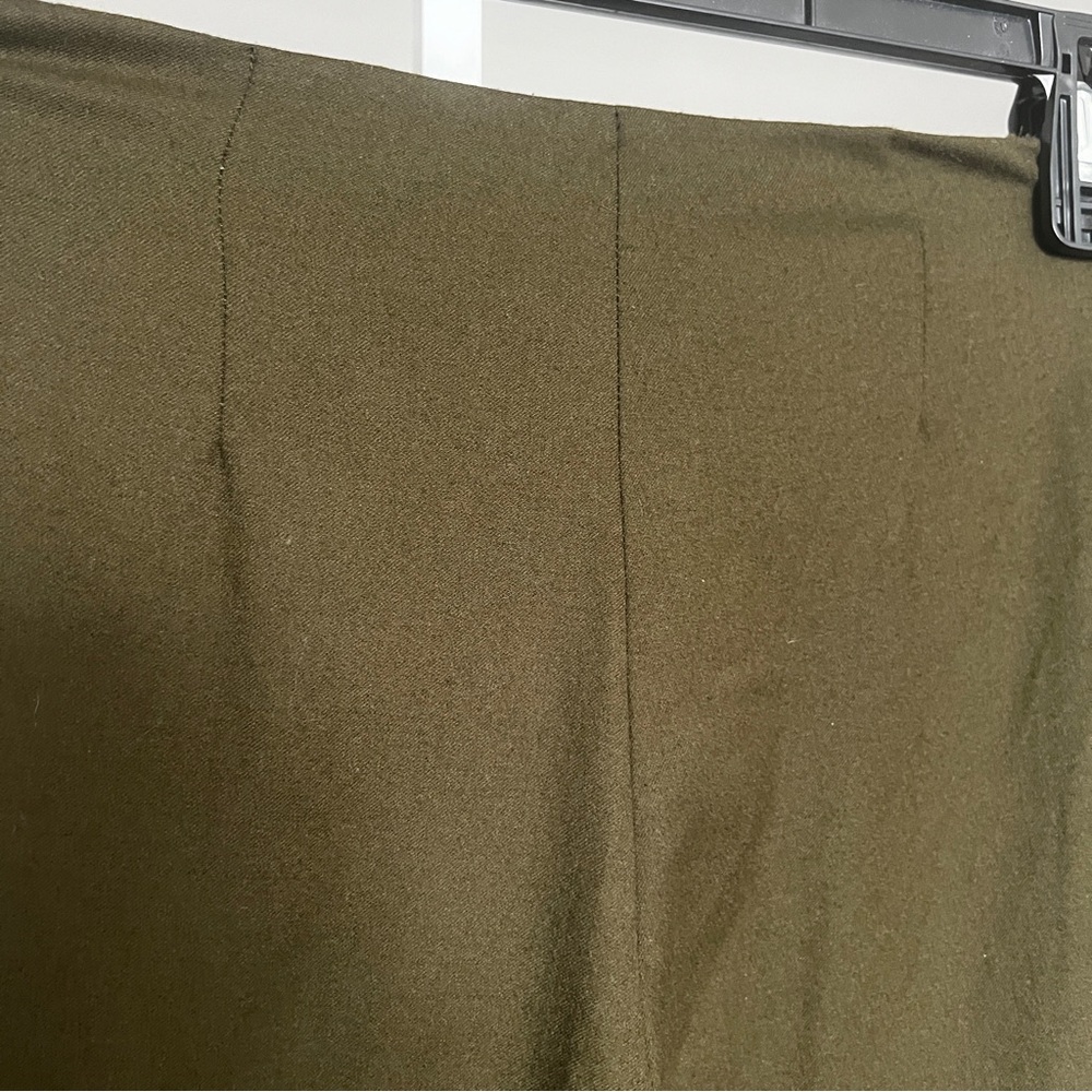 Ralph Lauren Black Label Wool Pants Minimalist Office Casual Classic SZ 4 Green - Picture 6 of 8